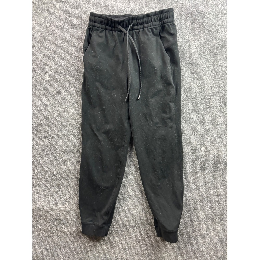 Lululemon Joggers Women 0 Black Drawstring Elastic Waist Activewear LW5GCMS